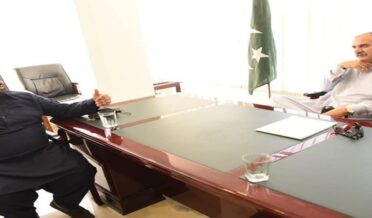 Raja Farhad, President-elect of Pakistan Tehreek-e-Insaf (PTI) Dammam, Saudi Arabia, called on Secretary Organization of International Chapters, Dr. Abdullah Riyad at PTI Central Secretariat, Islamabad.