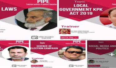 A three-day training workshop on "Local Government System" organized by Pakistan Institute of Political Education Pipe