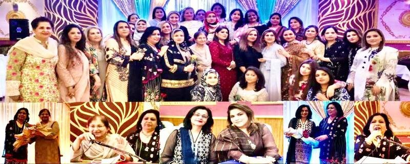 Bint Al Hassan, a well known personality who specializes in Urdu Literature, hosted a dinner in honor of Mrs. Salma Khan, who specializes in English.