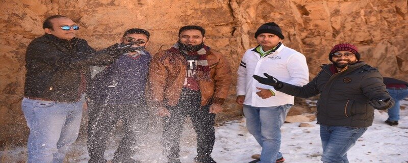 After the snowfall in the Saudi city of Tabuk