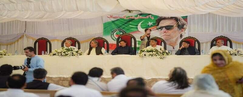 Chairman Pakistan Tehreek-e-Insaf (PTI) Imran Khan