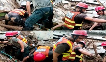 Topkhana Bazar's roof collapsed