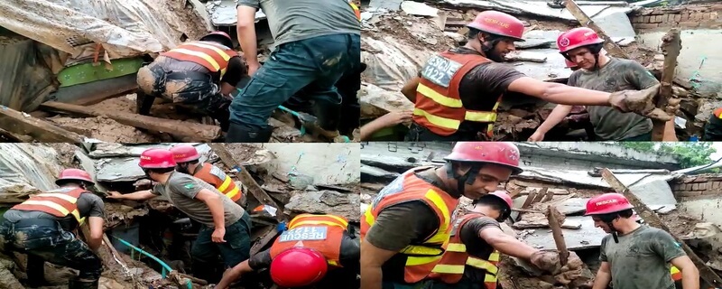 Topkhana Bazar's roof collapsed