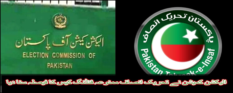 Election Commission announced the decision of the PTI Prohibited Funding Case