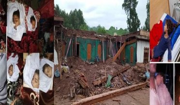 house collapsed due to rain in Tahi village near Tatta Pani