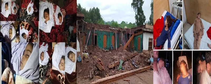 house collapsed due to rain in Tahi village near Tatta Pani