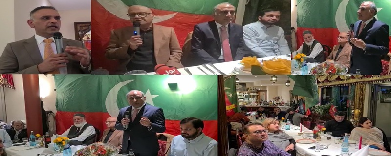 PTI Germany in favor of former Prime Minister Imran Khan in Darmstadt