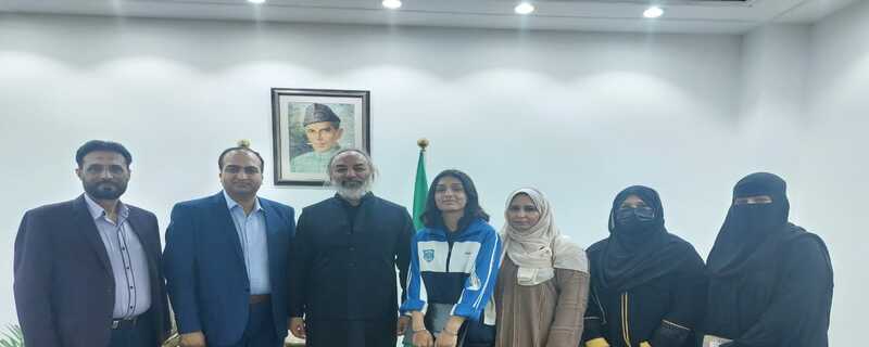 talented Pakistani student Saroj, who won the first position in the Saudi table tennis competitions, was awarded Shield C by the Embassy of Pakistan in Riyadh.