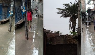 Heavy rain has continued for two days in Daska