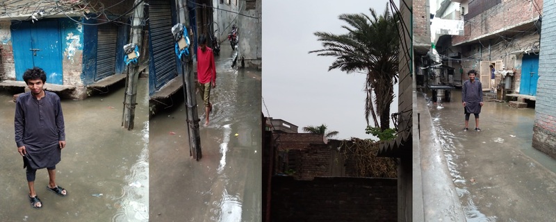 Heavy rain has continued for two days in Daska