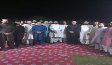 Iftar dinner was organized by Muhammad Sulaiman, a social and business personality of Wazirabad