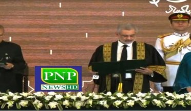 new Chief Justice Qazi Faiz Isa took the oath of office, the President took the oath